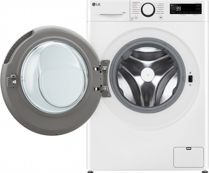 [F4Y5RS0W] Пральна машина LG F4Y5RS0W, 10кг/ 1400об./ Чорний люк