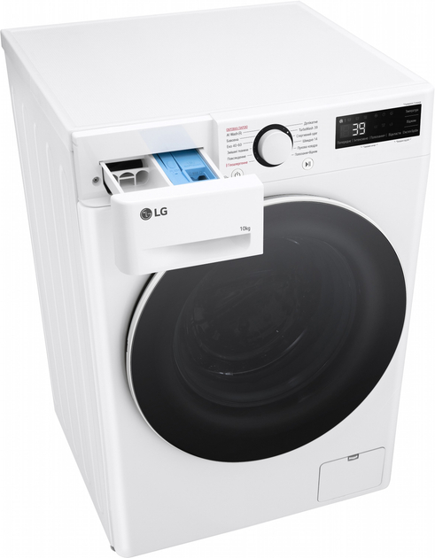 [F4Y5RS0W] Пральна машина LG F4Y5RS0W, 10кг/ 1400об./ Чорний люк