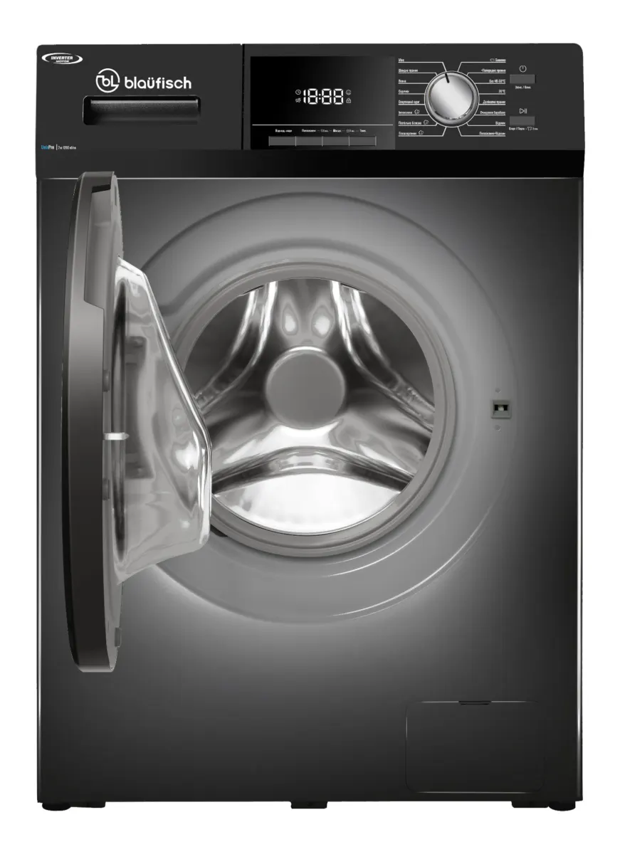 [BWM-1276IGB] Пральна машина BLAUFISCH BWM-1276IGB, 7кг/1200об./Інвертор/Дисплей/Розбірний бак/Антрацит