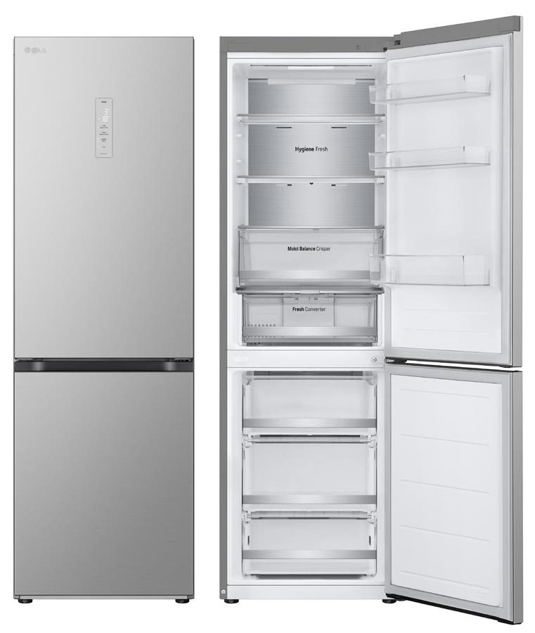 Холодильник LG GC-B459FNPW 1.86м/Нульова камера/Фреш зона/Дисплей/Cірий