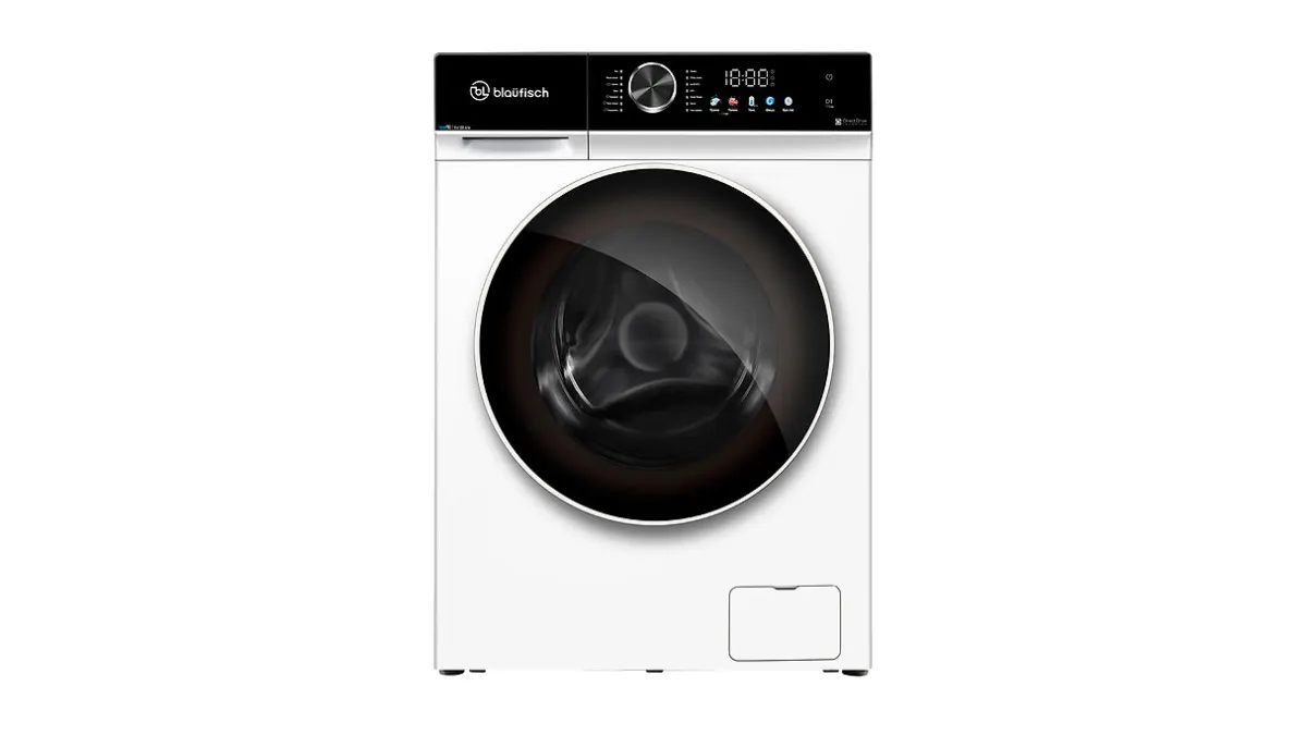 Пральна машина BLAUFISCH BWM-1210DDL, 10кг/1200об/Інвертор/Сенс. дисплей/Розб. бак/Чорний люк/панель