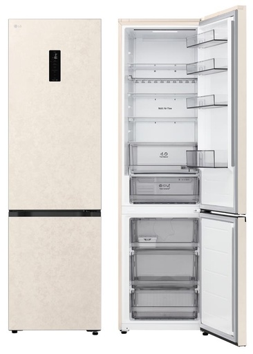 [GC-B509EETM] Холодильник LG GC-B509EETM, 2,03 м/Нульова камера/Фреш зона/Дисплей/Полиця для пляшок/Бежевий