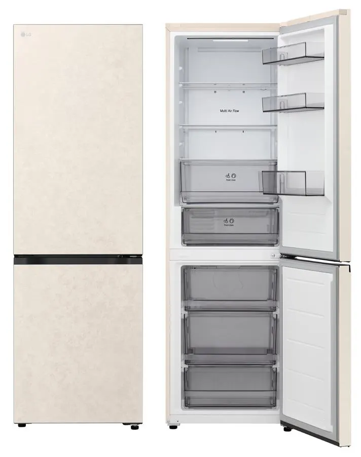 [GC-B459EEYM] Холодильник LG GC-B459EEYM, 1.86м/Нульова камера/Фреш зона/Бежевий
