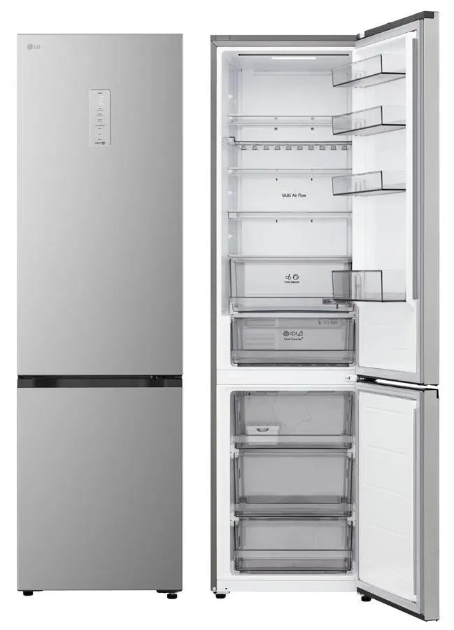 [GC-B509EMTM] Холодильник LG GC-B509EMTM, 2,03 м/Нульова камера/Фреш зона/Дисплей/Полиця для пляшок/Сріблястий
